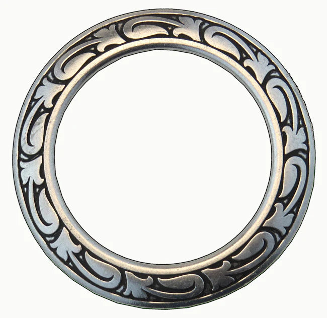 04187 Anillos Cobre antiguo/ Plata antigua ca. Messer interior de 7 cm.