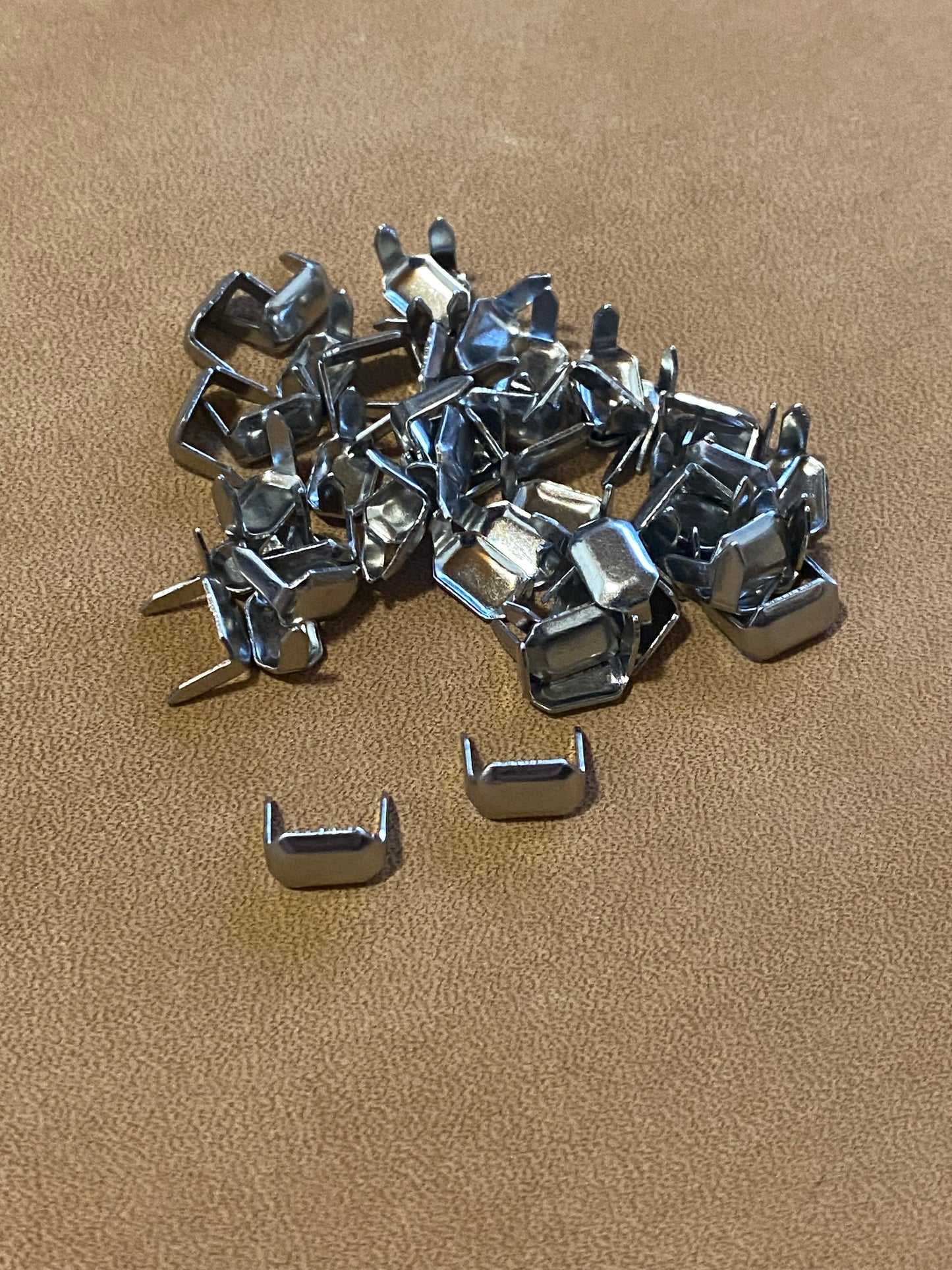Clamp for leather loop