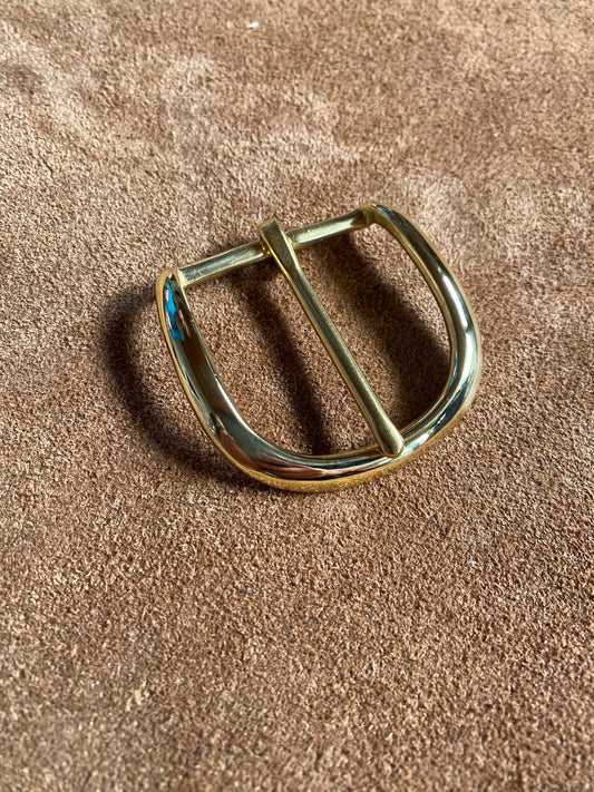 #01548 Fibbia per cintura 38 mm Massiccio Ottone