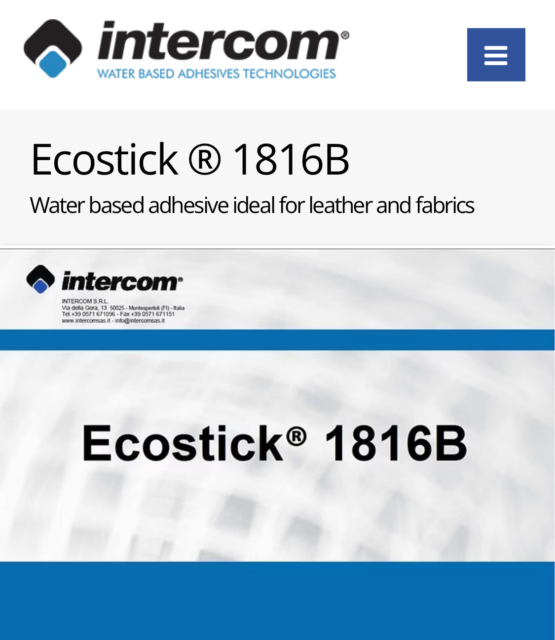 250ml/500ml colle cuir à base d'eau Ecostick® 1816B