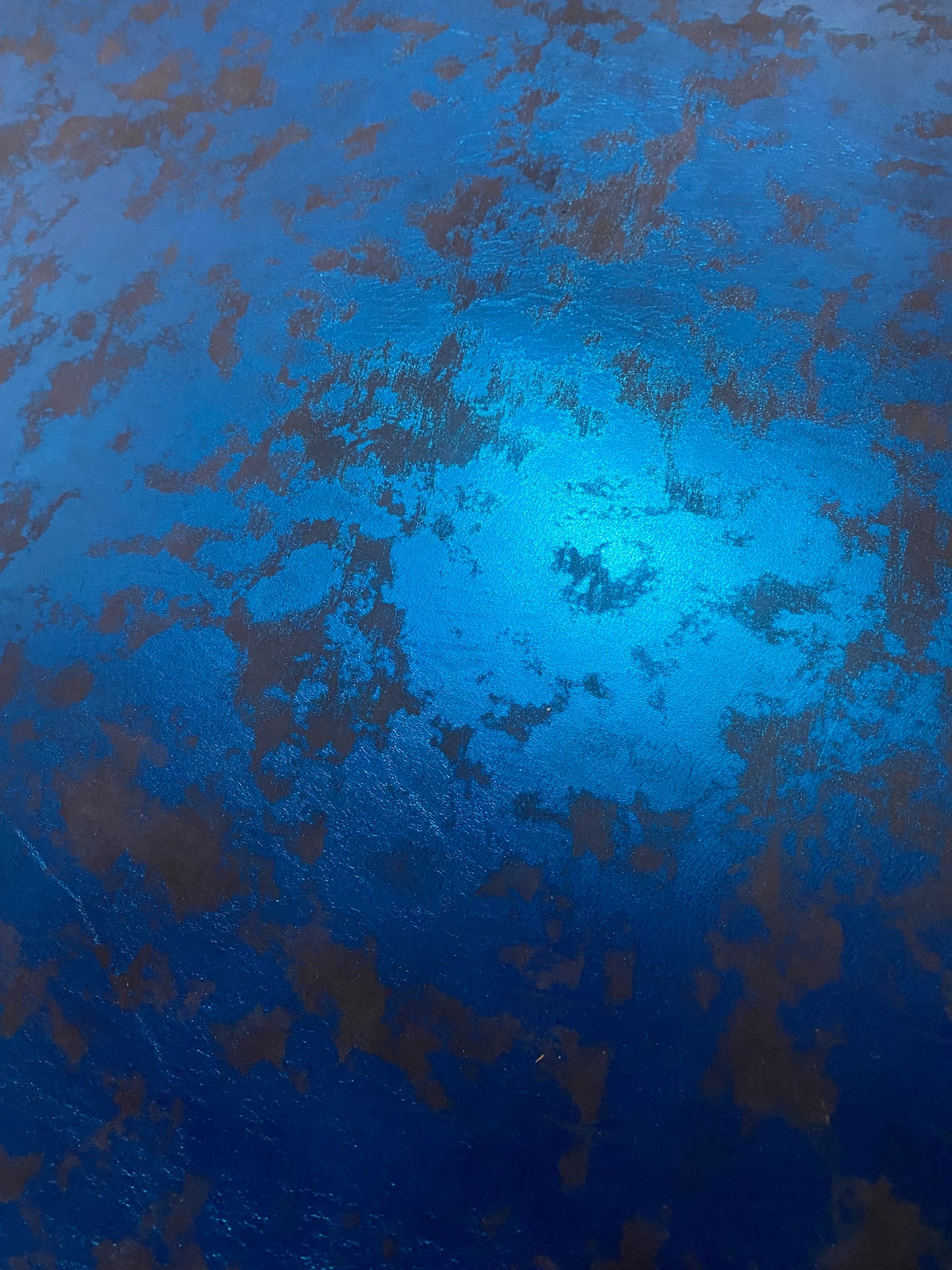 Cuir marbré bleu 2,0 mm, tannage végétal