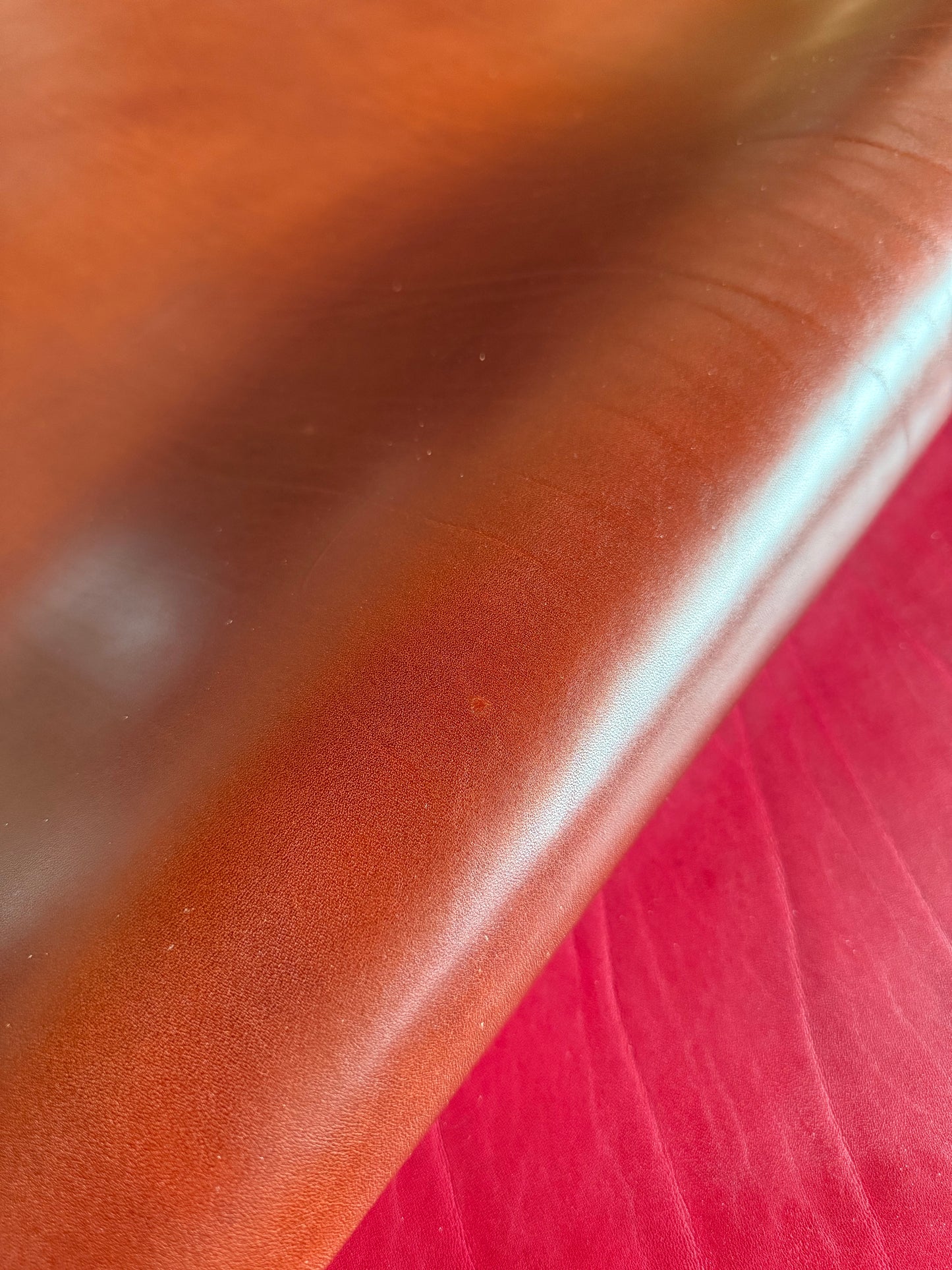 Lederriemen Cognac 3,5 mm 130-140 cm. Hals.