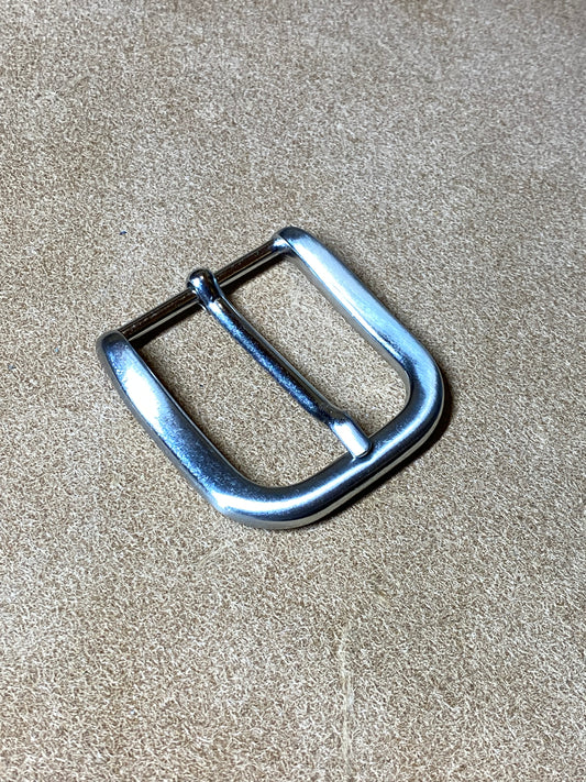 Schnalle 40 mm Durchlass, Weißbronze. Außen: 56x56