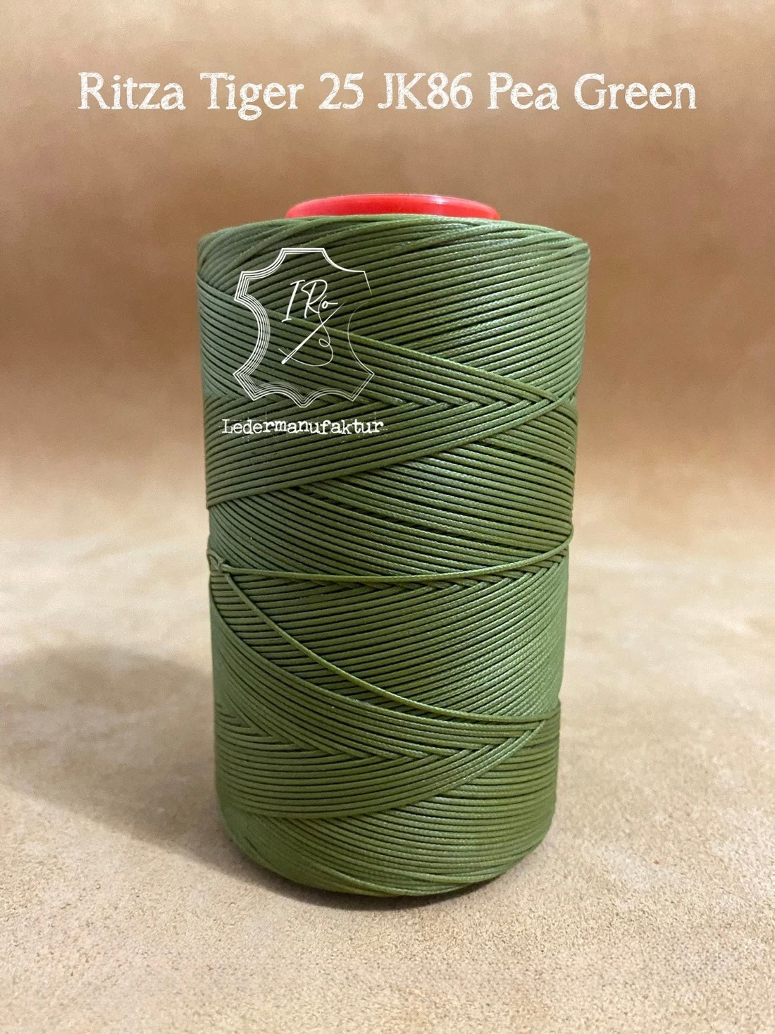 Fil Ritza 25 tigre 1,2 mm bobine 500 m | Fil à coudre pour cuir, ciré. Couture à la main, fil plat
