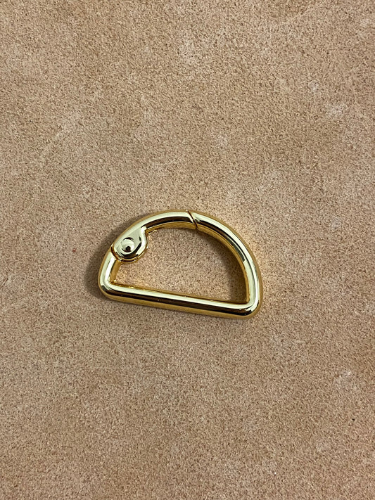 Anello a D passaggio 30 mm, zinco. 4mm di spessore