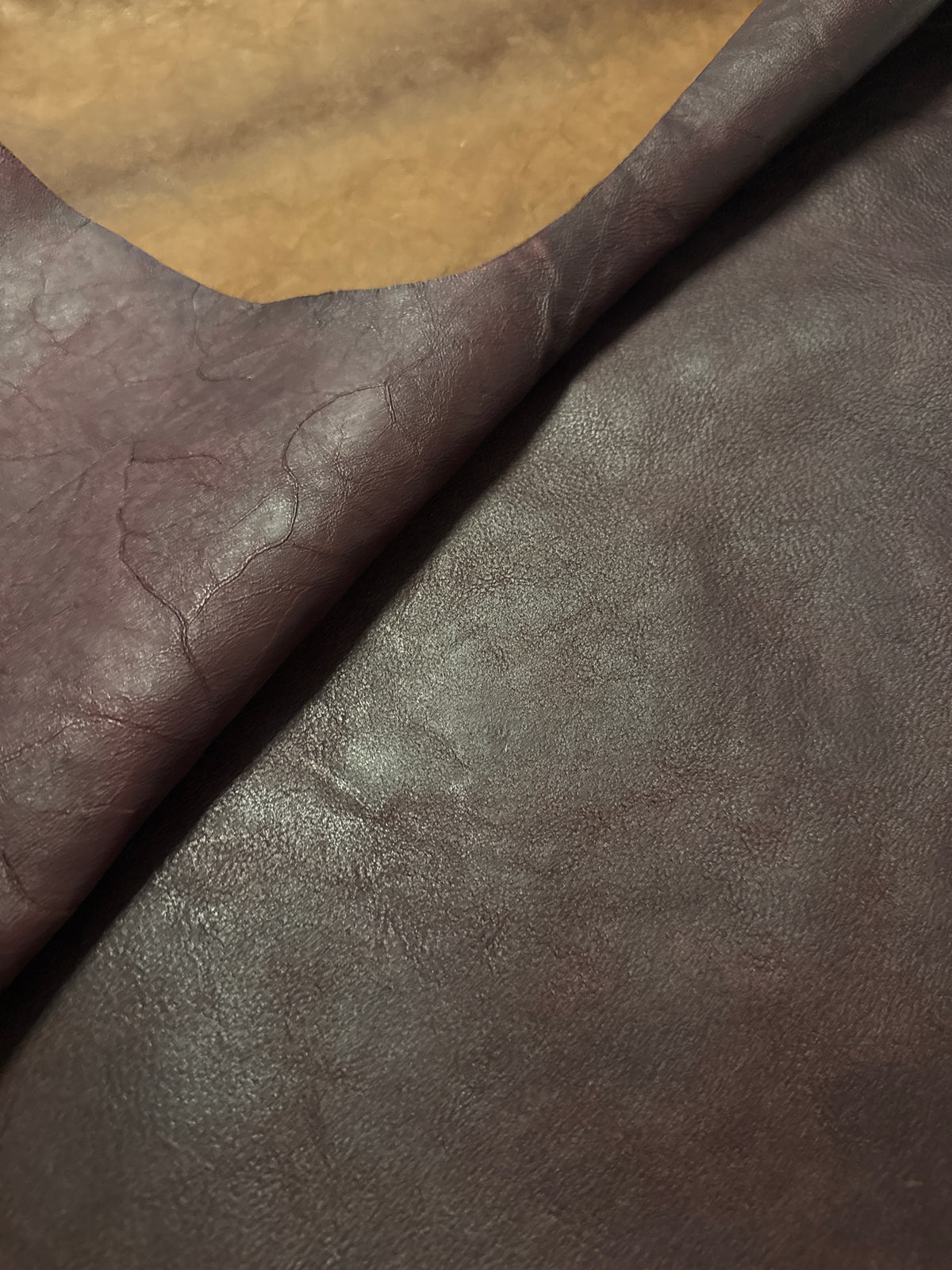Horween Leder - DHF Waxed Flesh Chromexcel - Color 8 Washed 5-6 Oz. 2-2,2mm