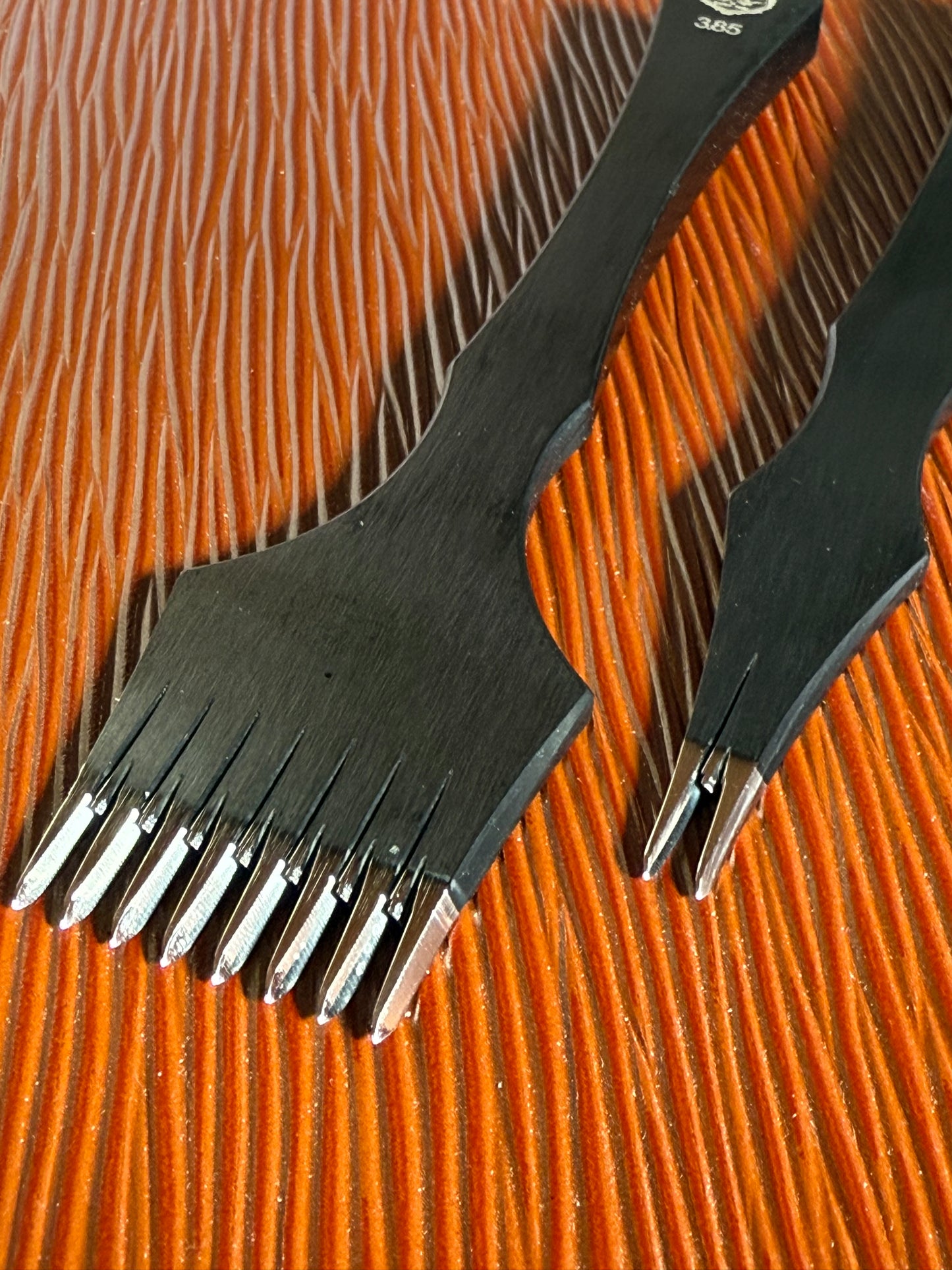 2er Set Kevin Lee Premium BLACK Prickeisen japanische Form. Japanese black diamond.