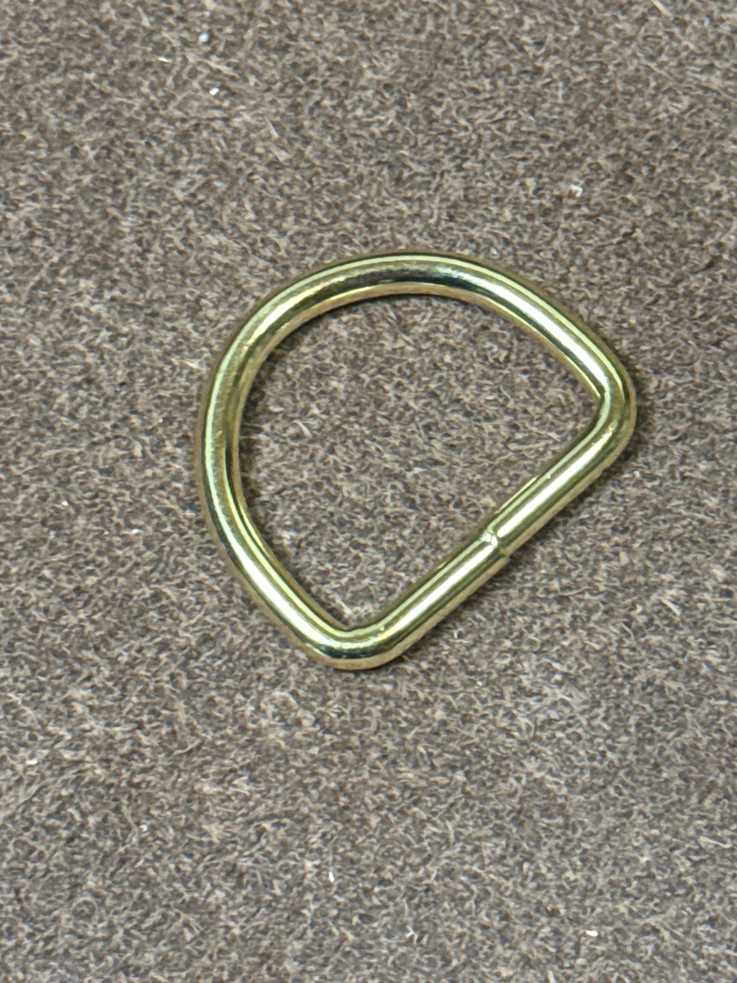 D-Ring 25 mm Durchlass, Massivmessing Brass