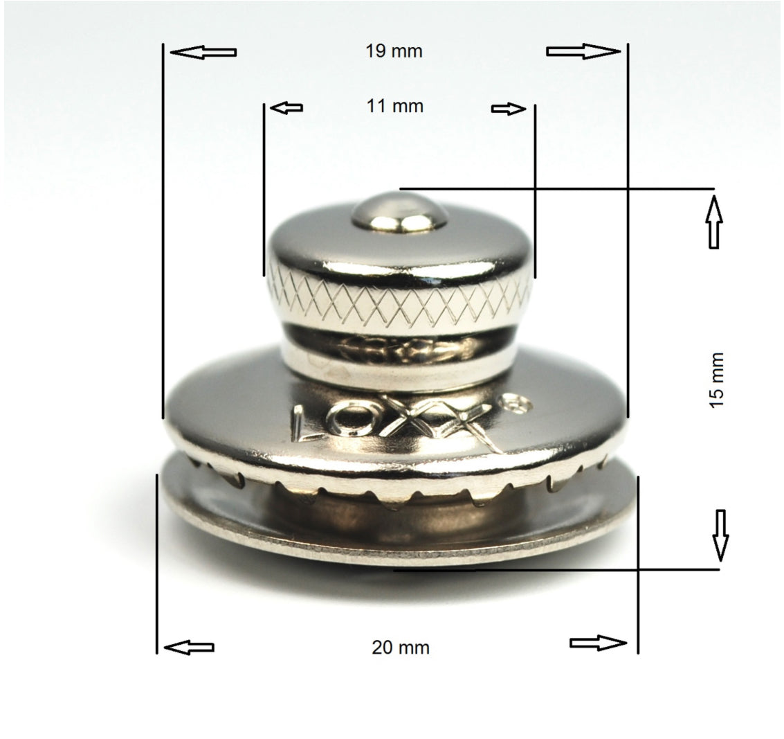LOXX® Verschluss standard Messing roh kleiner Kopf