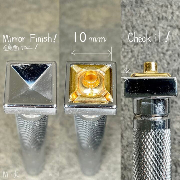 #5011 OKA Factory Square Pyramid Rivet Setter (M) 10mm