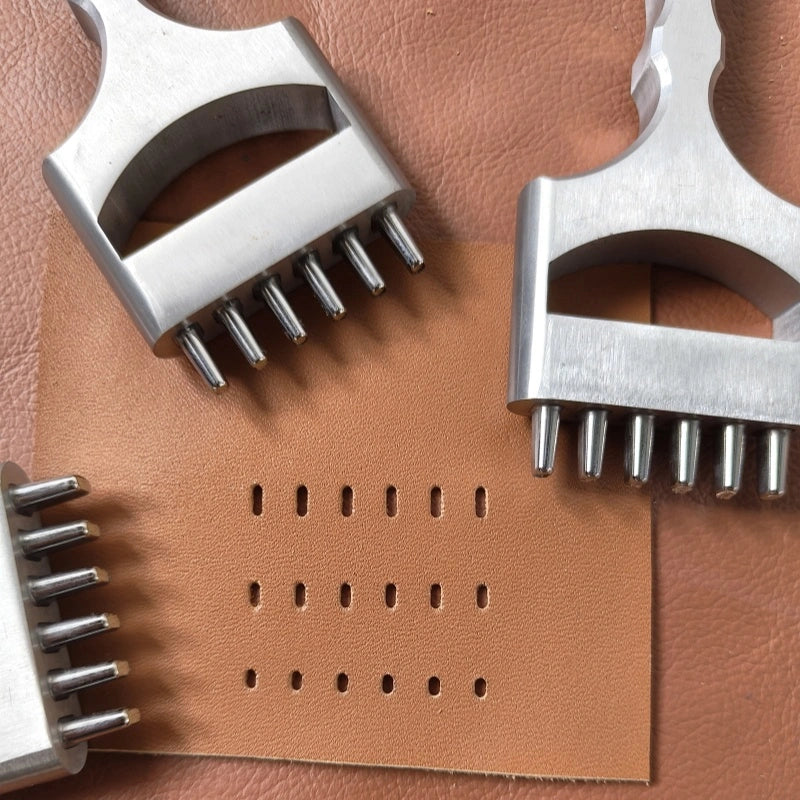 Kevin Lee Uhrarmband Locheisen 6 Löcher lang RUND. KL watch strap punch 6 holes(Oblong)