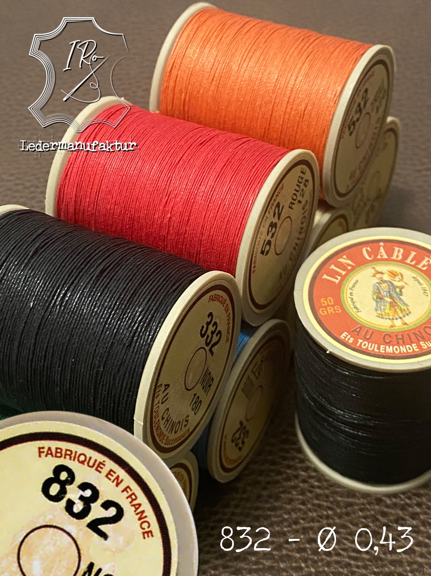 Lino trecciato 832 Fil Au Chinois 50g Spule | 0,43 mm | 375 m