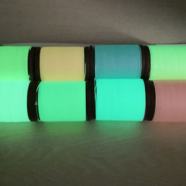 Luminous braid | 0,6 mm | gewachstes Garn - flach -