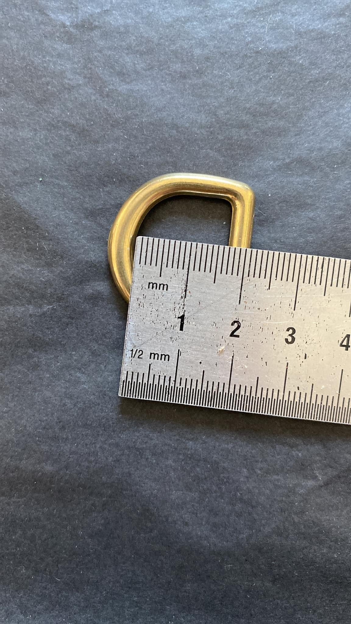 D-ring 20 mm solid brass, custom-made without breaking load information