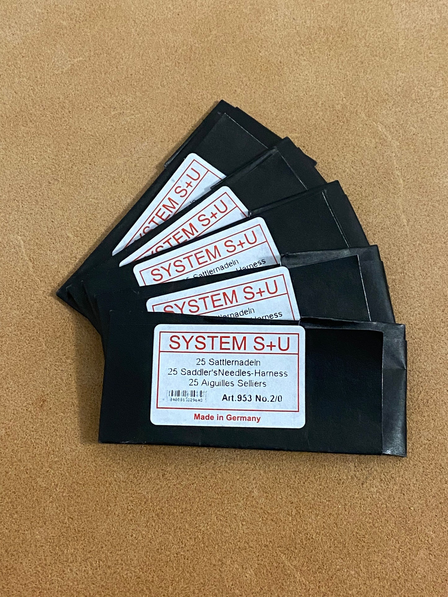 1 pieza de aguja de talabartero roma | Sistema S+U | Gramo. 1 - 2/0 - 4/0 - 3 -5 - 7. Productos alemanes.