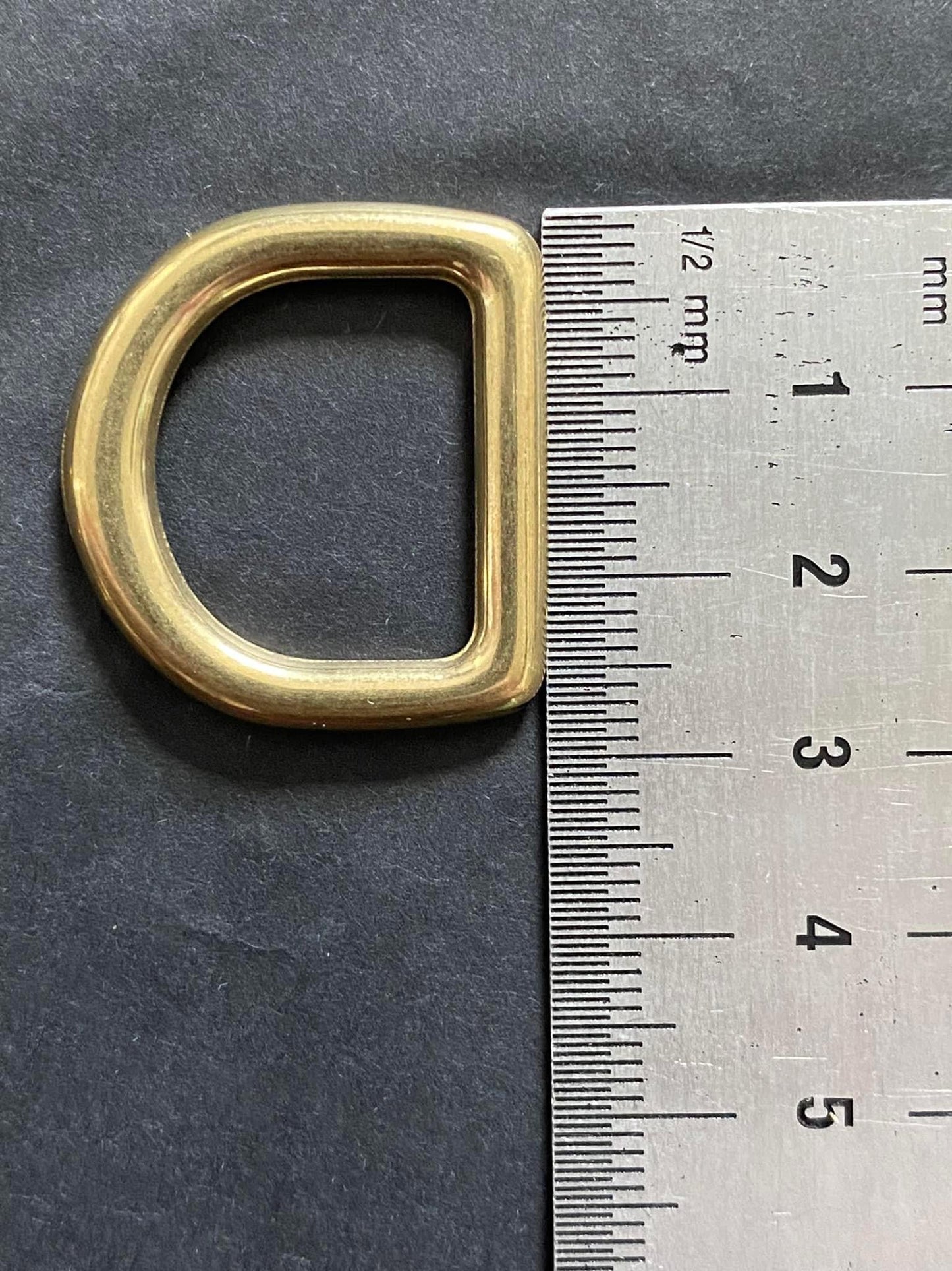 D-ring 20 mm solid brass, custom-made without breaking load information
