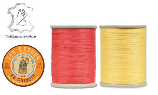 PREORDER!! Fil de lin glacé retors n°24 0,57mm gewachst | 50g Spule | 265m