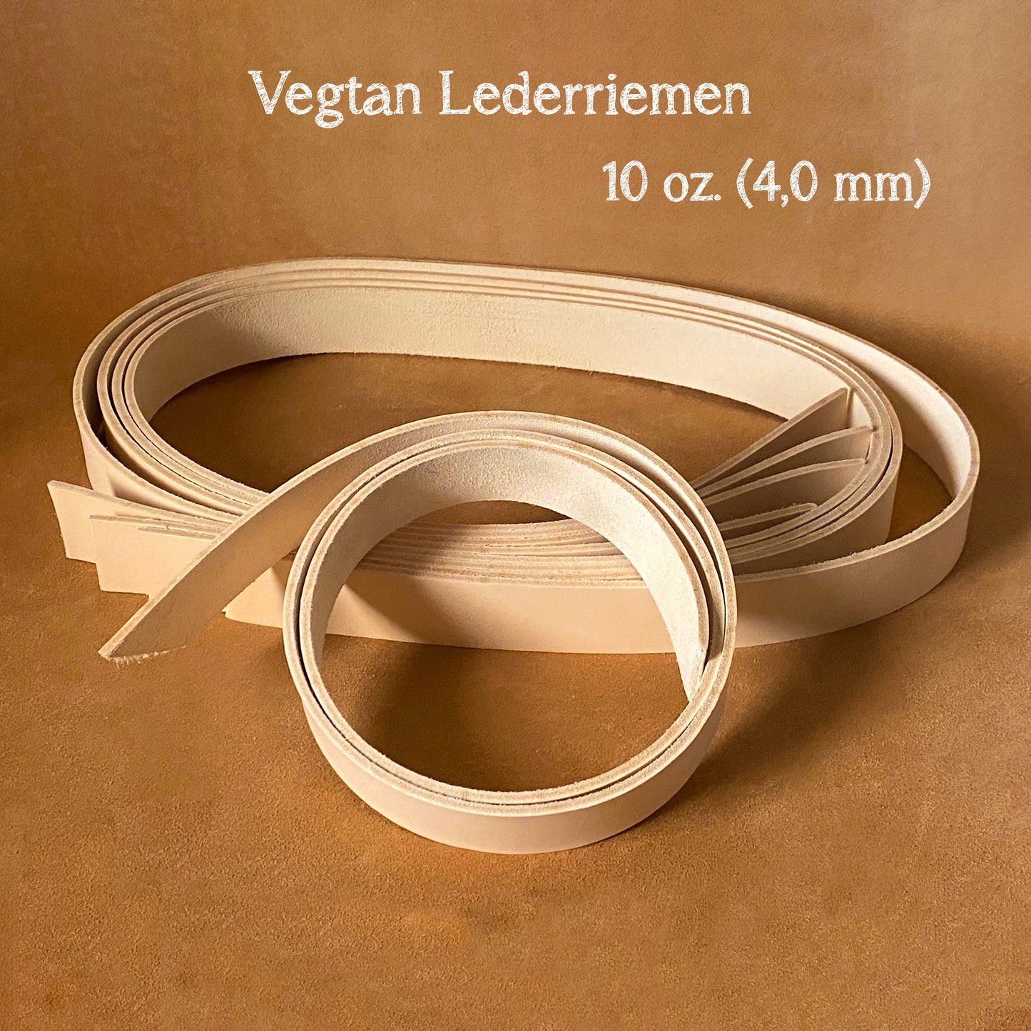 Lederriemen blank 4mm. Toolingleder. Croupon.
