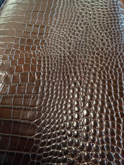 Riemen Schwarz Crocoprägung 2,8-3 mm Hals 140 cm mit Resinseite