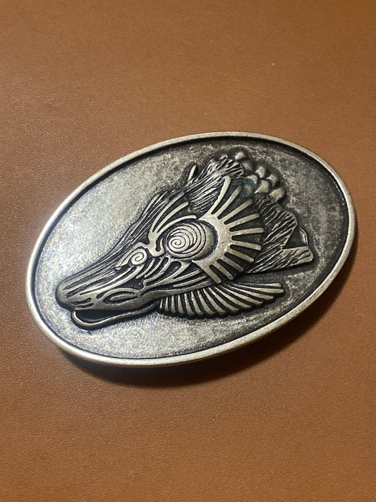 Belt buckle dragon motif 40 mm diameter