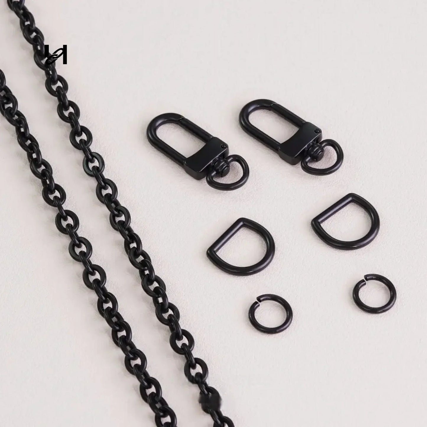 Hility Baghardware 6mm Stainless Steel 3-in-1 Chain Strap for Bags