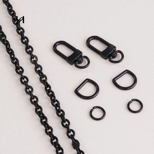Hility Baghardware 6mm Stainless Steel 3-in-1 Chain Strap for Bags