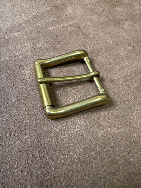Rollschnalle Messingschnalle Massiv | Durchlass 35 / Länge innen 33 mm