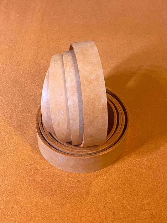 Leder Riemen gewachst 3-3,5 mm Orange 150 cm