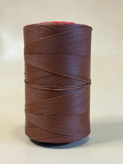 0,6 mm Ritza 25 tigre 100 m Spule | Filo da cucito per pelle, cerato. Punto a mano, forma piatta