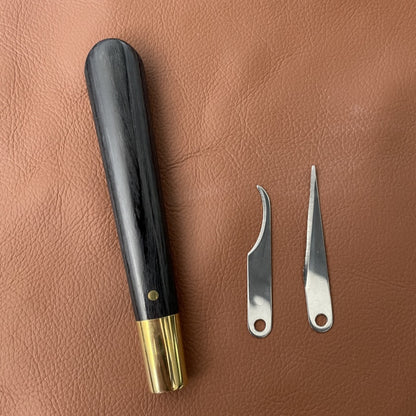 Kevin Lee Detailmesser für Lederarbeiten. Inchangeable blade pattern knife