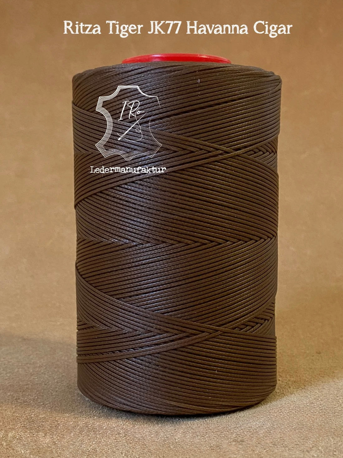 Fil Ritza 25 tigre 1,2 mm bobine 500 m | Fil à coudre pour cuir, ciré. Couture à la main, fil plat