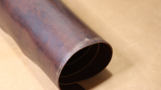 Leder Riemen 3,5 mm, Choco. Charakter rustic 130-135 cm. Hals Doubleshoulder