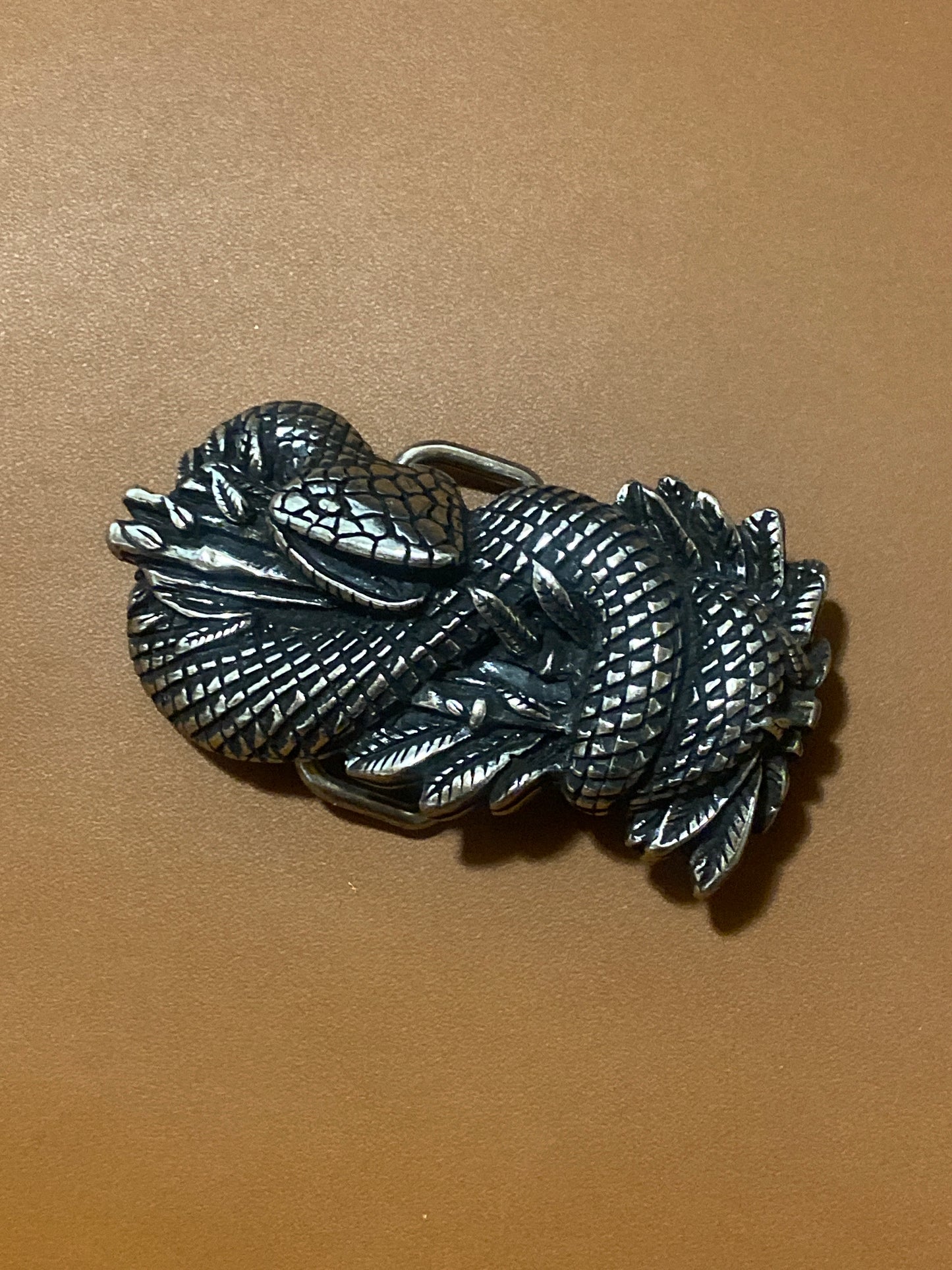 Belt buckle _snake motif 40 mm diameter