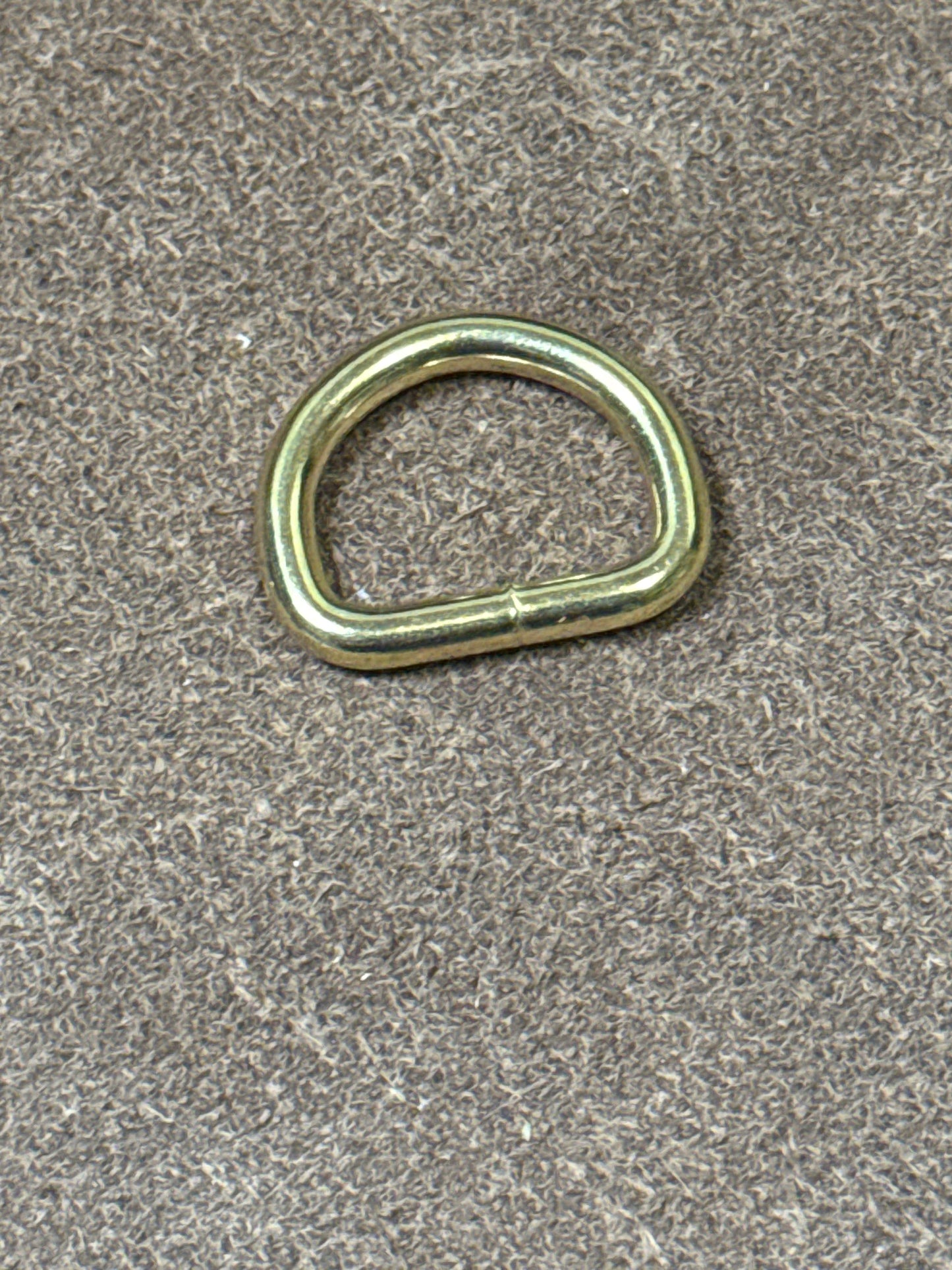 D-Ring 20 mm Durchlass, Massivmessing Brass