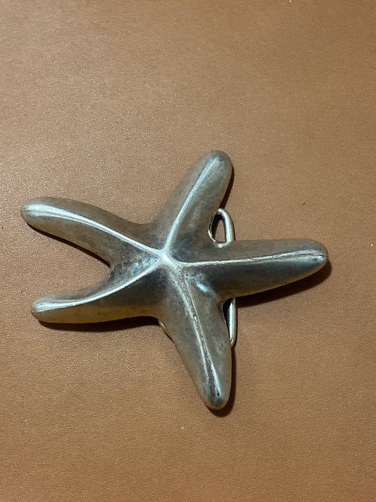 Belt buckle starfish motif 40 mm diameter