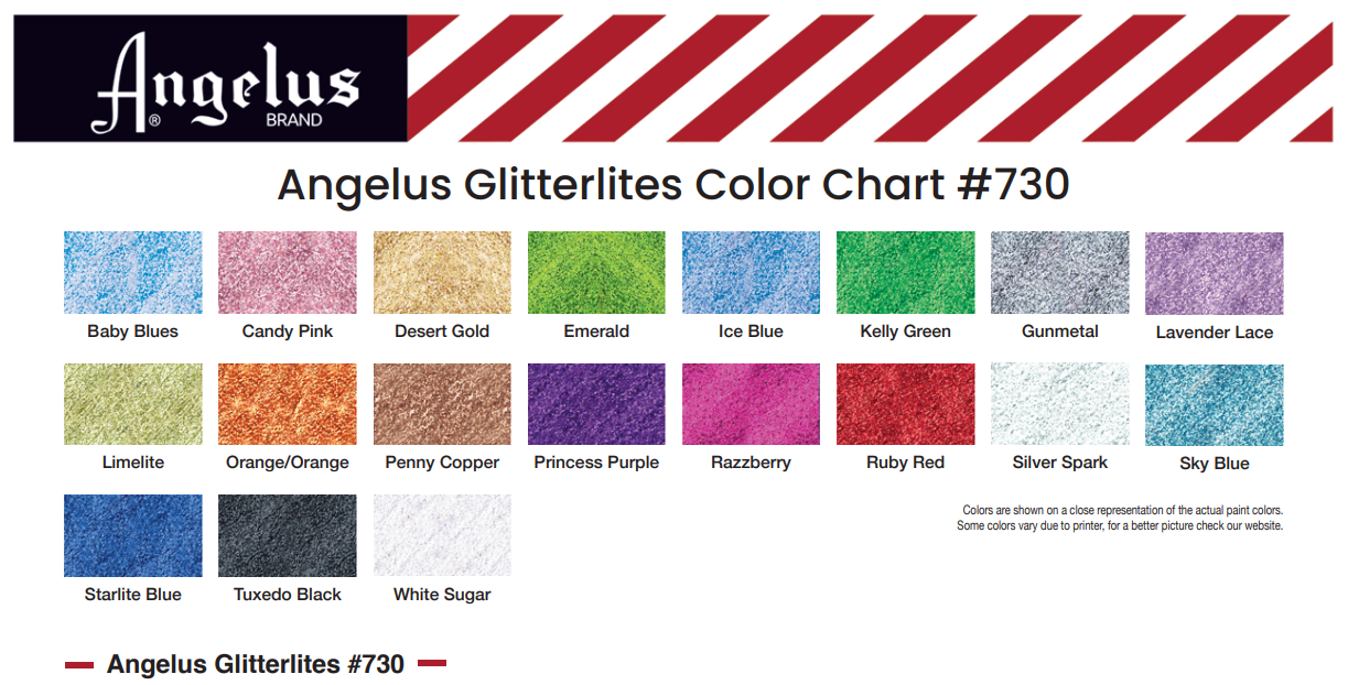 Angelus Glitterlites Peinture acrylique Peinture pour cuir #730