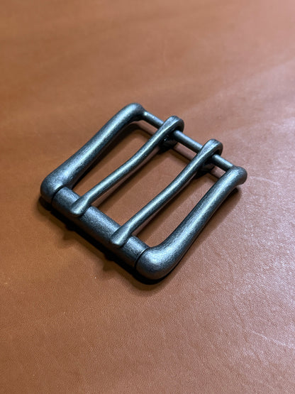 2-Tongue Roller Buckle 38mm. Zweidornschnalle Doppeldornschnalle