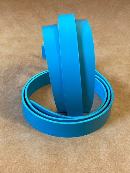 Cinturón Azul claro 3.5 mm Croupon 135 cm