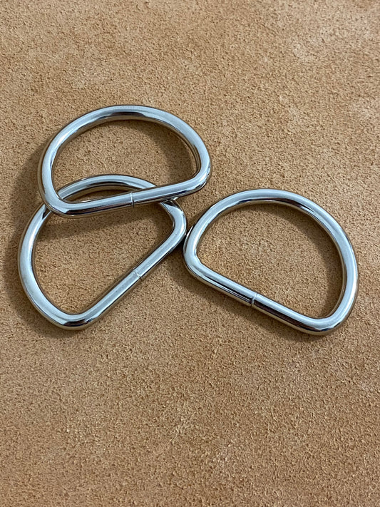 D-Ring Nickel | 30x22x3.8 mm