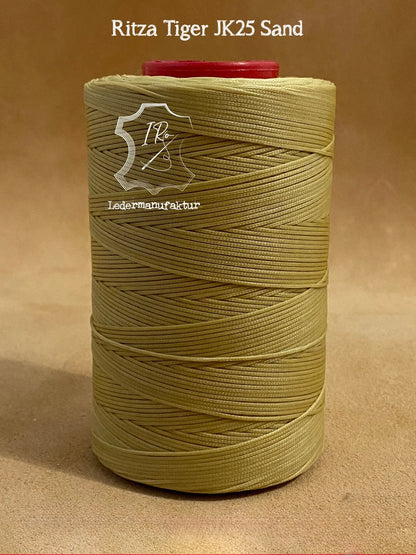 Fil Ritza 25 tigre 1,2 mm bobine 500 m | Fil à coudre pour cuir, ciré. Couture à la main, fil plat