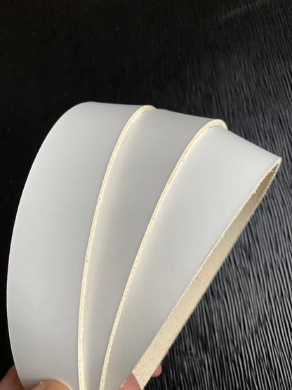 Cinturino in pelle Buttero Bianco 2,8 mm 130-135 cm