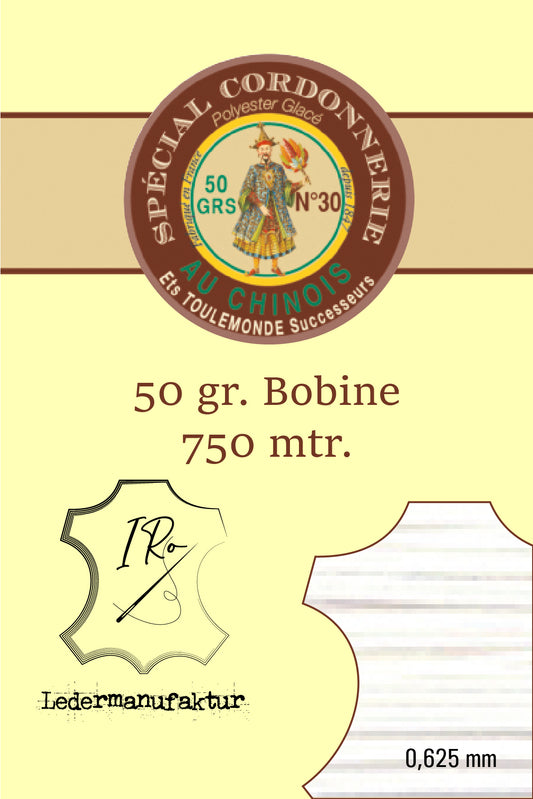 Filato misto cotone speciale pelletteria Fil Au Chinois 50/3 | Bobina da 70g | 0,33 mm | 1000 m