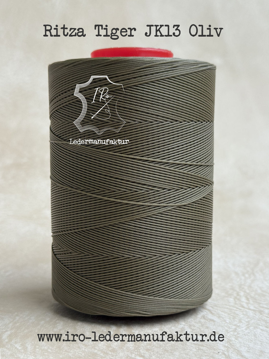 Hilo Ritza 25 tigre 1 mm, carrete de 100 m | Hilo para coser cuero, encerado. Puntada a mano, hilo plano para coser a mano