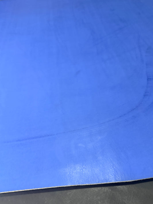 Luxe Lederriemen gewachst. Col. „Royal Blue“ 3,5-4,0mm. 200-225cm. Croupon. Waxed bridle leather