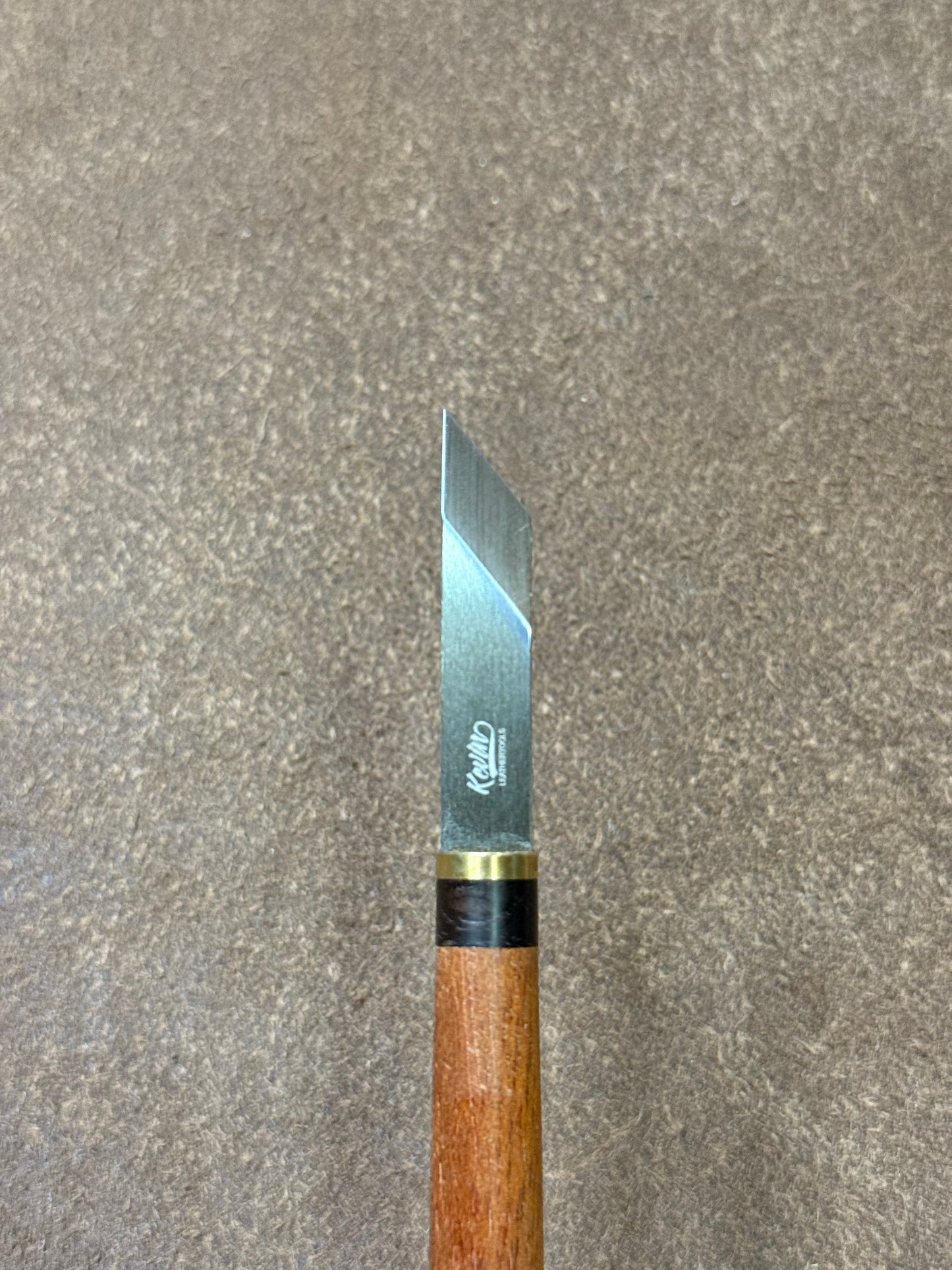 Kevin Lee detail knife for leather work. Pen knife. Leather knife.