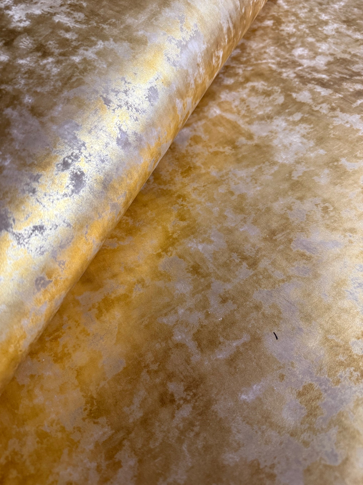 Gold Oro marmoriertes Leder 1,6mm, vegetabile Gerbung