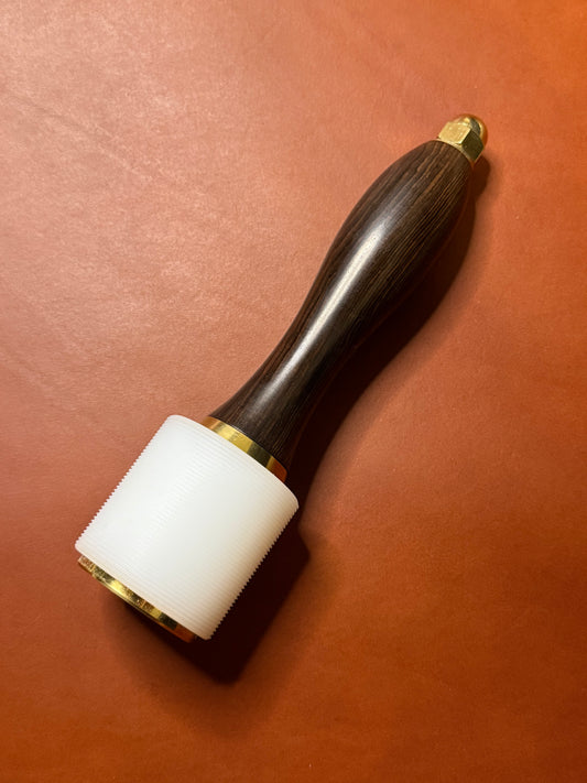 Kevin Lee Punzierhammer Hammer. Ebony handle. Round Maul 500 gr. Gerade