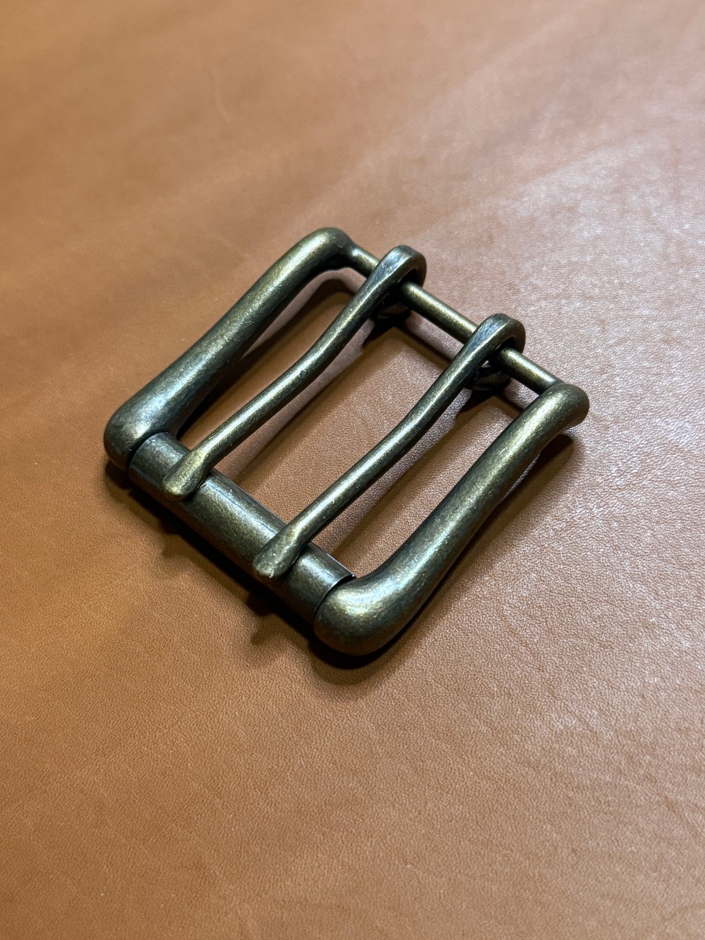 2-Tongue Roller Buckle 38mm. Zweidornschnalle Doppeldornschnalle