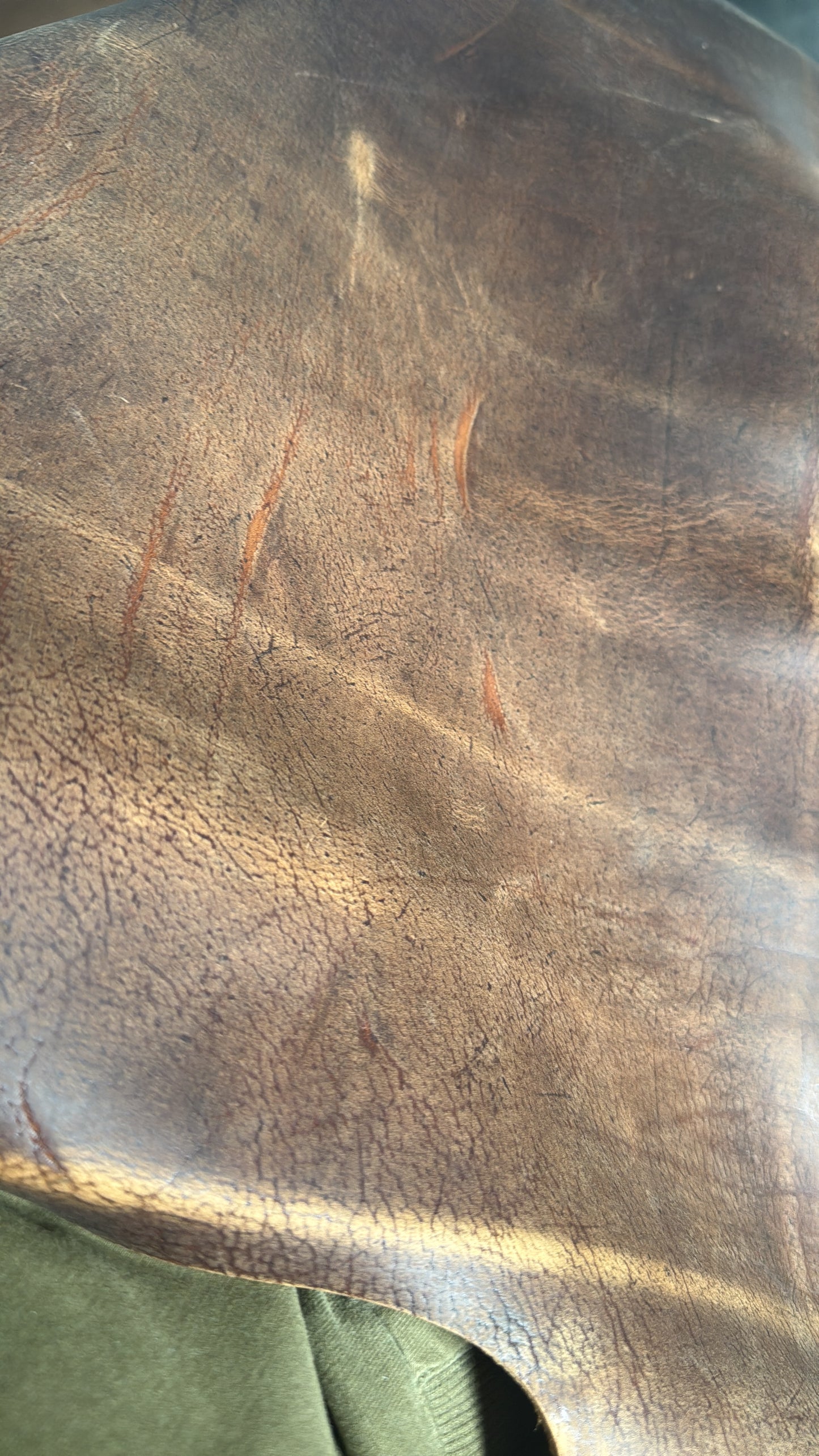 Kudu Waxy Leder, 2 mm. Col. NUT. 0,8 m2