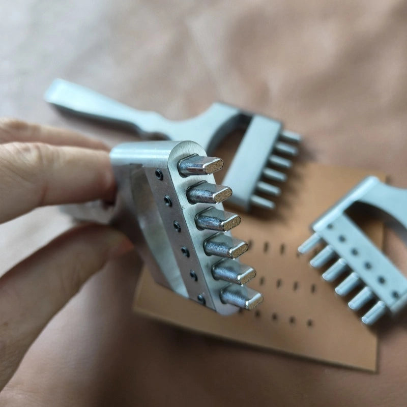 Kevin Lee Uhrarmband Locheisen 6 Löcher lang RUND. KL watch strap punch 6 holes(Oblong)